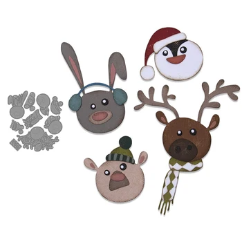 

Winter Critters Christmas Metal Cutting Star Dies for DIY Scrapbook Cutting Die Paper Cards Embossed Decorative Craft Die Cut