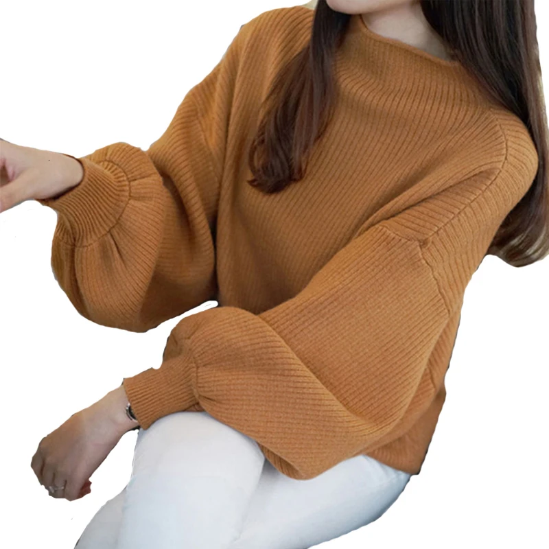

New Design of Female Sweater Flashlight Sleeve Points Female Bridge High Elasticity Female Jet 9 Colors in 2019