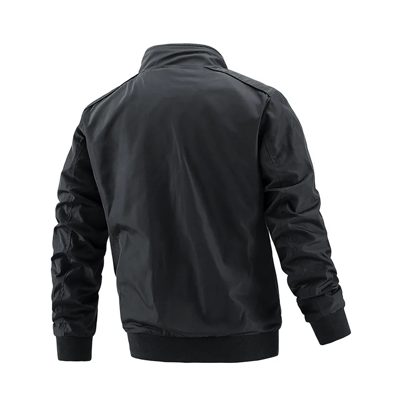 Spring Autumn Jacket Men Casual Windbreaker Coat Men Military Jacket Outdoors Fashion Zipper Bomber Jacket Men Clothing Big Size 5