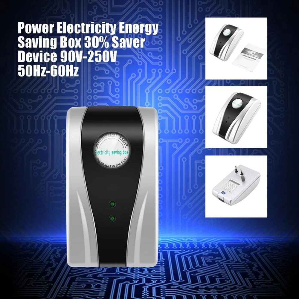 Caja de ahorro de energía eléctrica eléctrica 30% Dispositivo de ahorro 90V-250V 50Hz-60Hz 