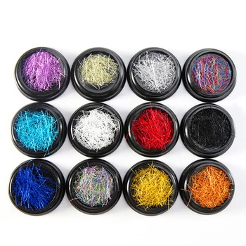 

DIY 12 Colors Nail Sticker Lines Nails Stickers Gradient Adhesive Striping Tape Nail Foil Nail Art Stickers Decals Silver
