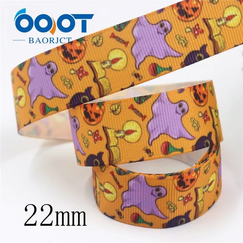 OOOT BAORJCT I-191004-2340, 22 мм, 10 ярдов Хэллоуин серии мультфильм корсажные ленты, праздничные украшения, материалы для ручных поделок - Цвет: I-191004-2343