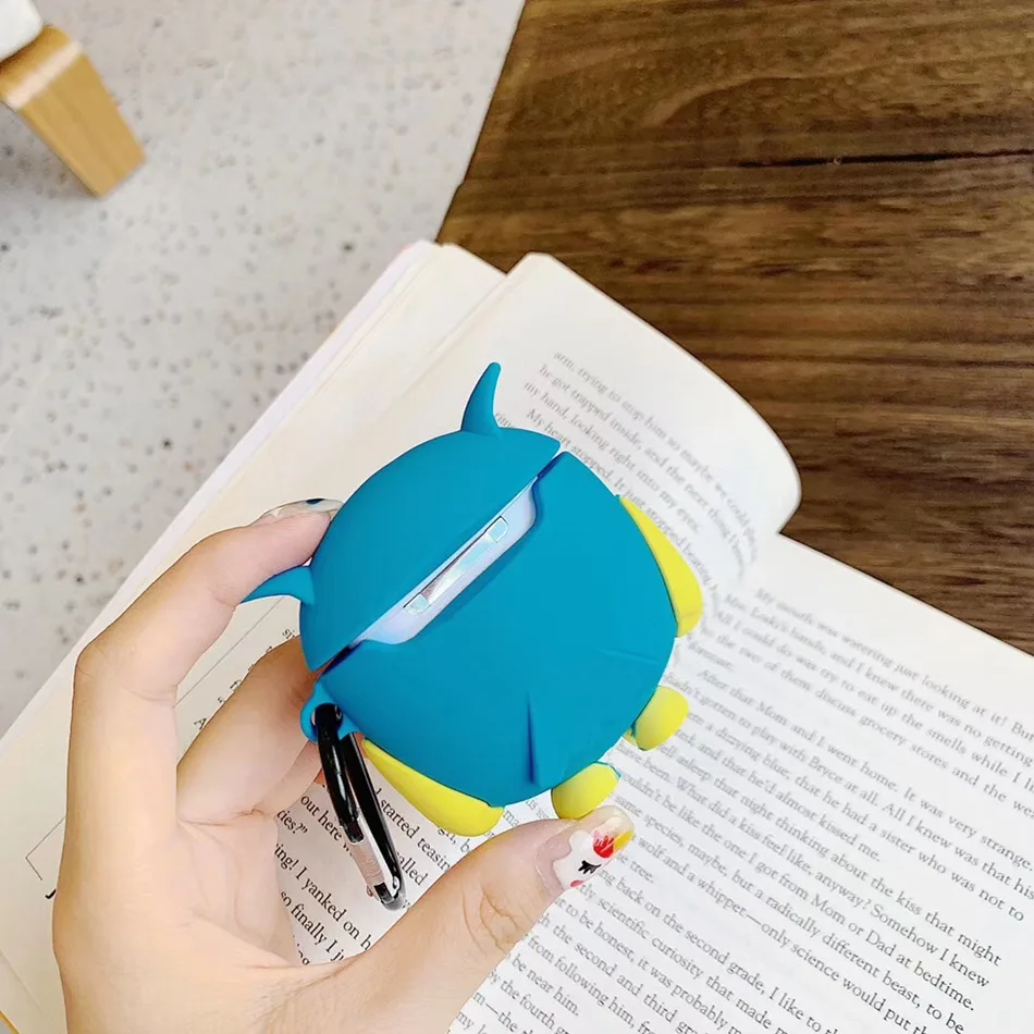 Для AirPods чехол 3D Стерео Милый Мультфильм Сова чехол для наушников для Airpods 2/i10/i11 TWS Защитная крышка с крючок карабина