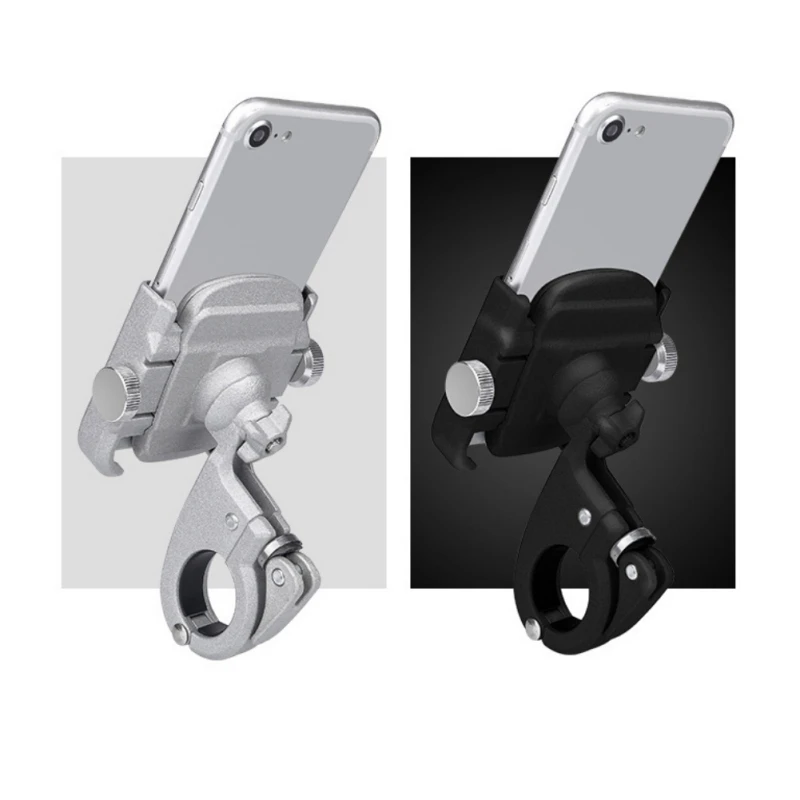 Cycling Phone 360 Degrees Holder Bracket Aluminum Handlebar Mount Bicycle Anti-slip Durable Stand