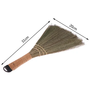 

1PCS Desktop Sofa Dusting Home Cleaning Brush Straw Broom Wooden Soft Sweeping Broom