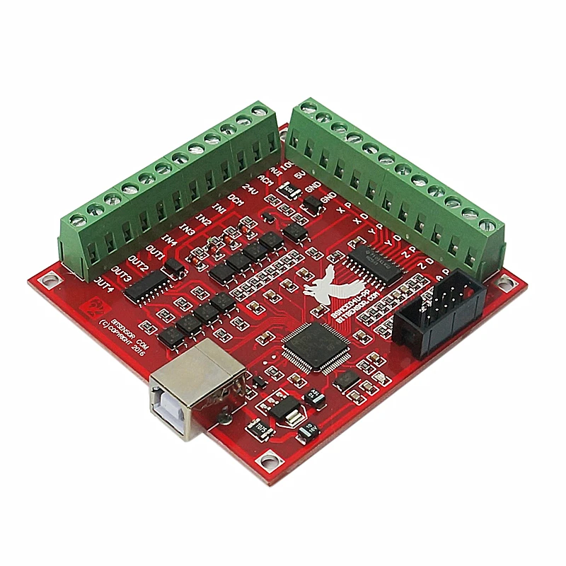 MACH3 4 оси 100 кГц USB CNC Гладкий Степпер контроллер движения карта секционная плата для гравировки с ЧПУ 12-24 В