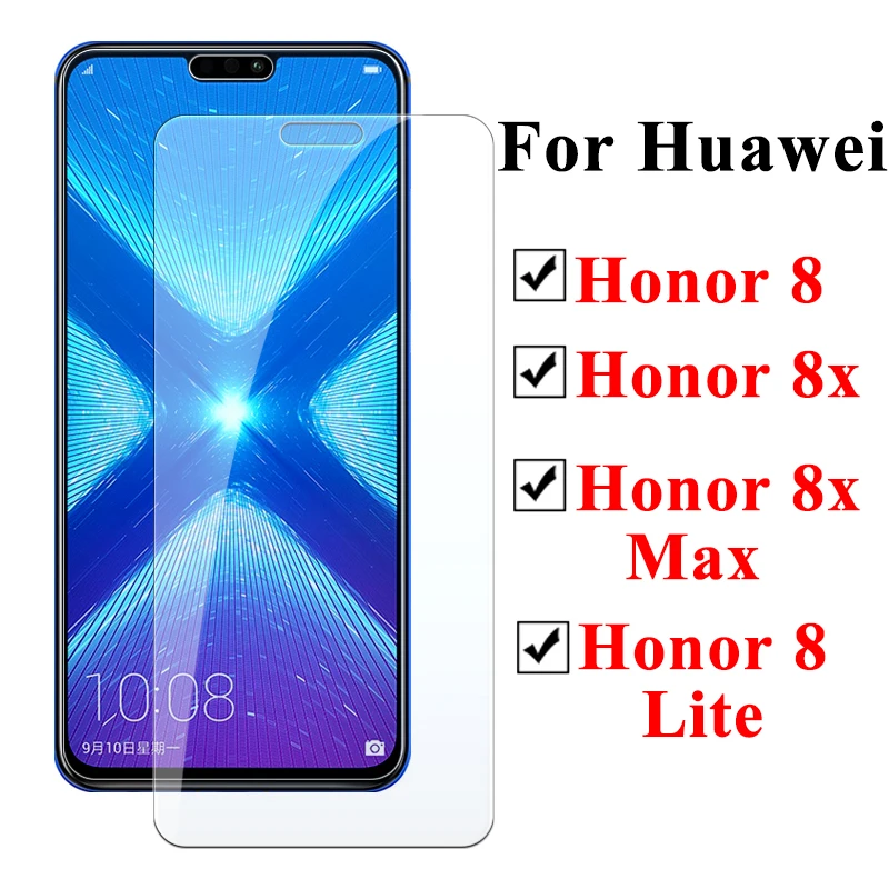 Защитное стекло для Huawei honor 8 lite 8x max x8, закаленное стекло hauwei honor 8 honer 8 x light 8 lite, защитная пленка для экрана huavei huwai