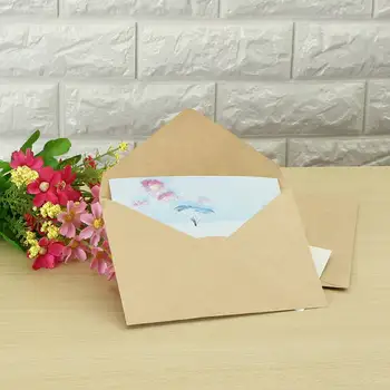 

20pcs/set Classical Kraft Paper Envelopes Mini Paper Window Envelopes Wedding Invitation Birthday Party Envelope DIY Craft Gift