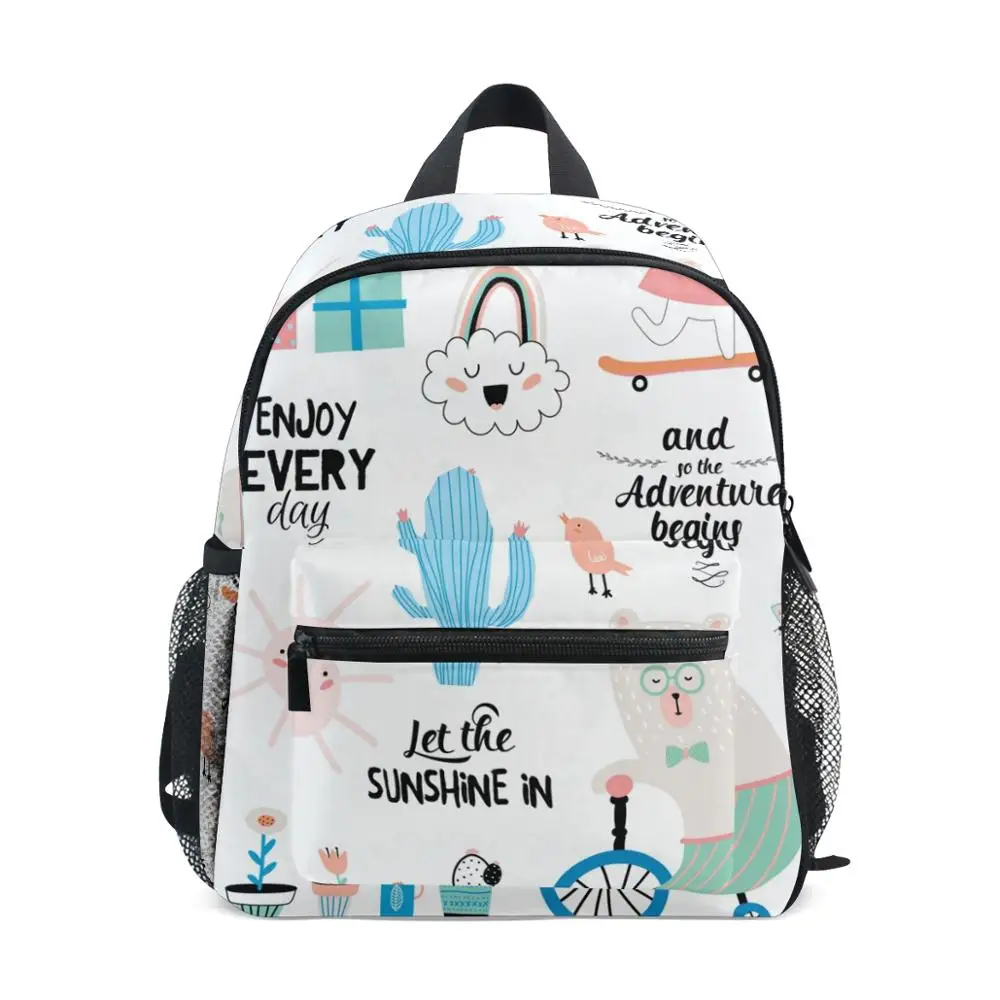 

ALAZA School bag for kids Children Kindergarten Preschool Bag Children Suitable for 3-8 years old Animal Small cute bag Backpack