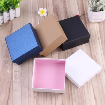 

12 pcs kraft paper box Jewellry box Packaging Exquisite Small Jewelry Necklaces Bracelets Earrings Box Paper Gift Boxes