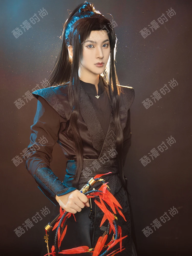 Anime Erha Mo Ran Cosplay Costumes Tian Guan Ci Fu He Xuan Mo Ran Cosplay Costume Shoes Wig Prps For Women Men Halloween Party