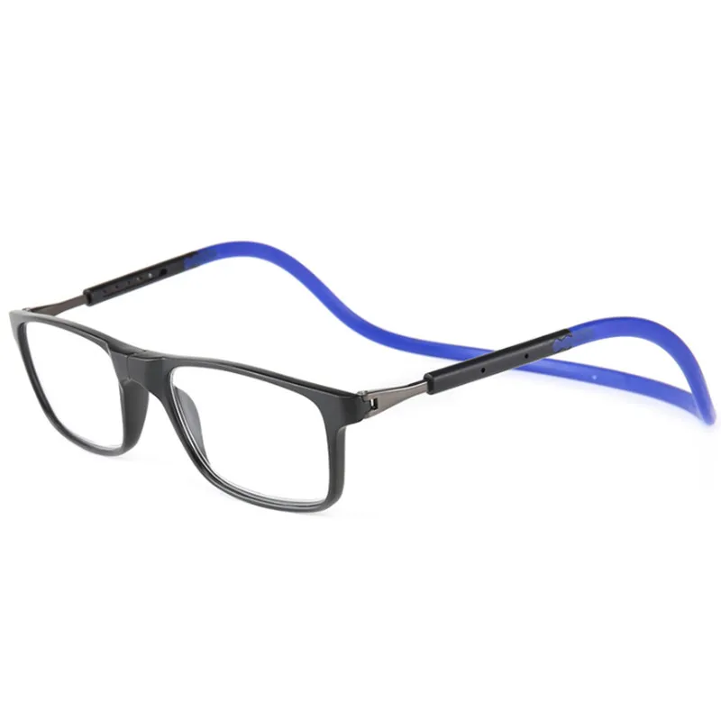 

1Pcs Silicone Hanging Neck TR Presbyopic Glasses High-end Elderly Magnifying Reading Reading Glasses Magnet Glasses Frame YS01