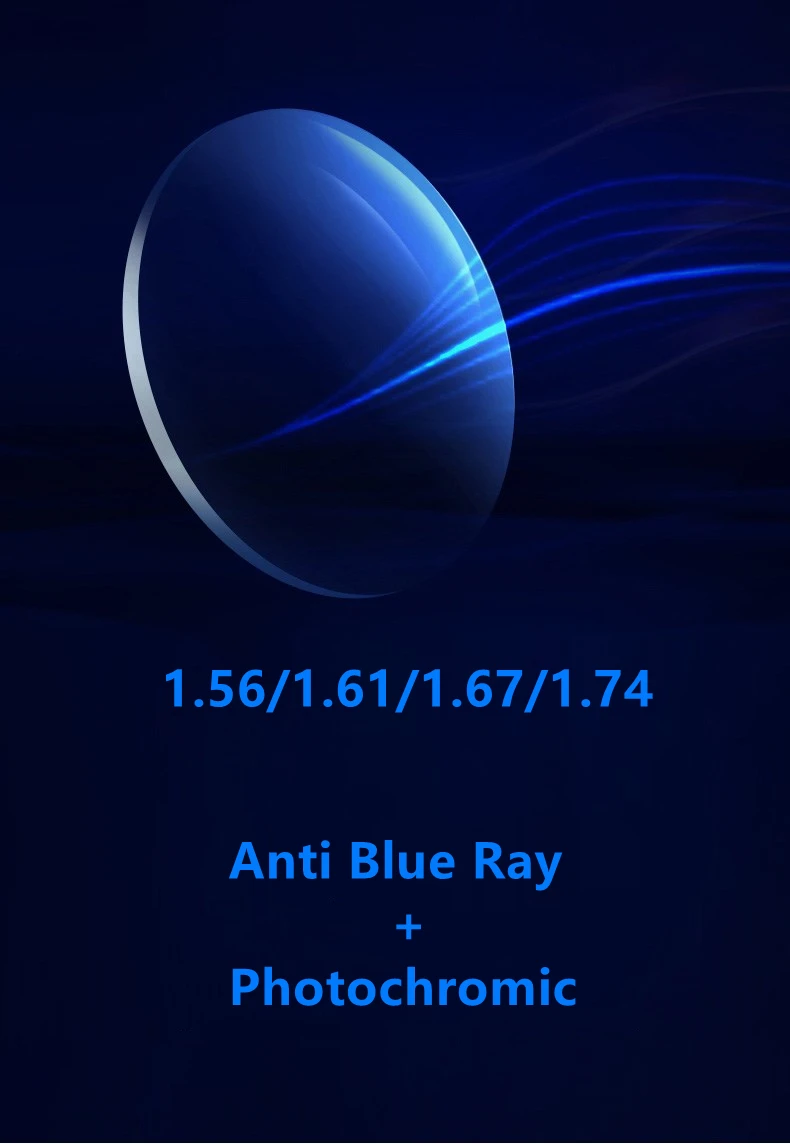 YIMARUIL 1.56/1.61/1.67/1.74 Progressive Anti Blue Ray And Photochromic Lens Multifocal Myopia Resin Lens 1 Pair Of Custom Lens YIMARUIL 1.56/1.61/1.67/1.74 Progressive Anti Blue Ray And Photochromic Lens Multifocal Myopia Resin Lens 1 Pair Of Custom Lens