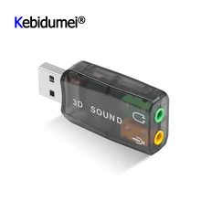 Mini External Usb To 3.5mm Mic Headphone Jack Stereo Headset 3d Sound Card Audio Adapter New Speaker Interface For Laptop