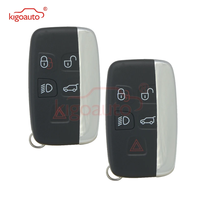 

Kigoauto Smart Key Shell 5 Button KOBJTF10A for Range Rover Land rover Sport Evoque Car Key Case Car Key Shell Cover Keyless