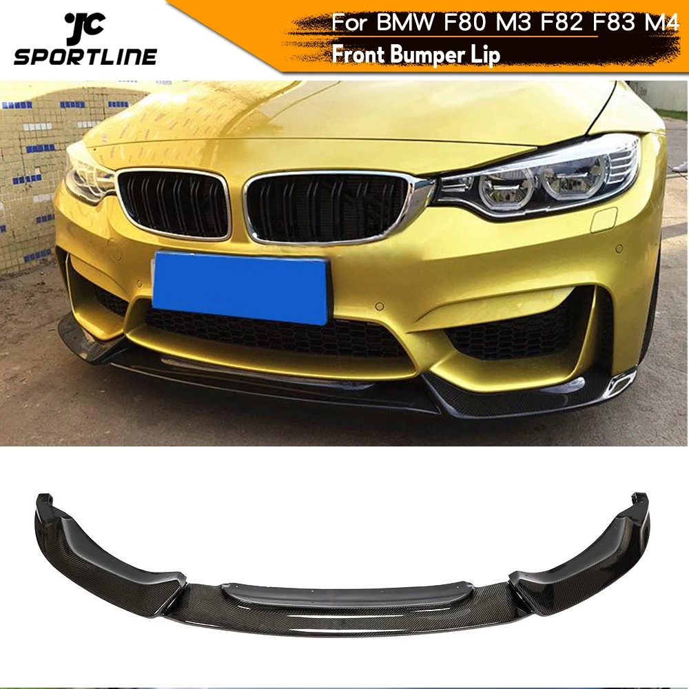 Спойлер для переднего бампера из углеродного волокна BMW F80 M3 F82 F83 M4 Sedan Coupe Convertible 2014