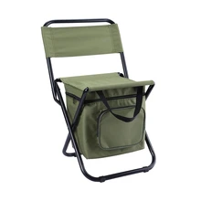 Складной походный стул с сумкой-холодильником компактный рыболовный стул многофункциональный портативный стул с мешок для хранения тепла можно носить с собой