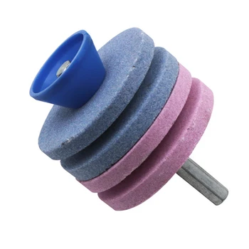 

1 Pc Grinding Drill Faster Rotary Blade Garden Tool Sharpener Grinding Drill for Lawn Mower String Trimmer Brush Cutter