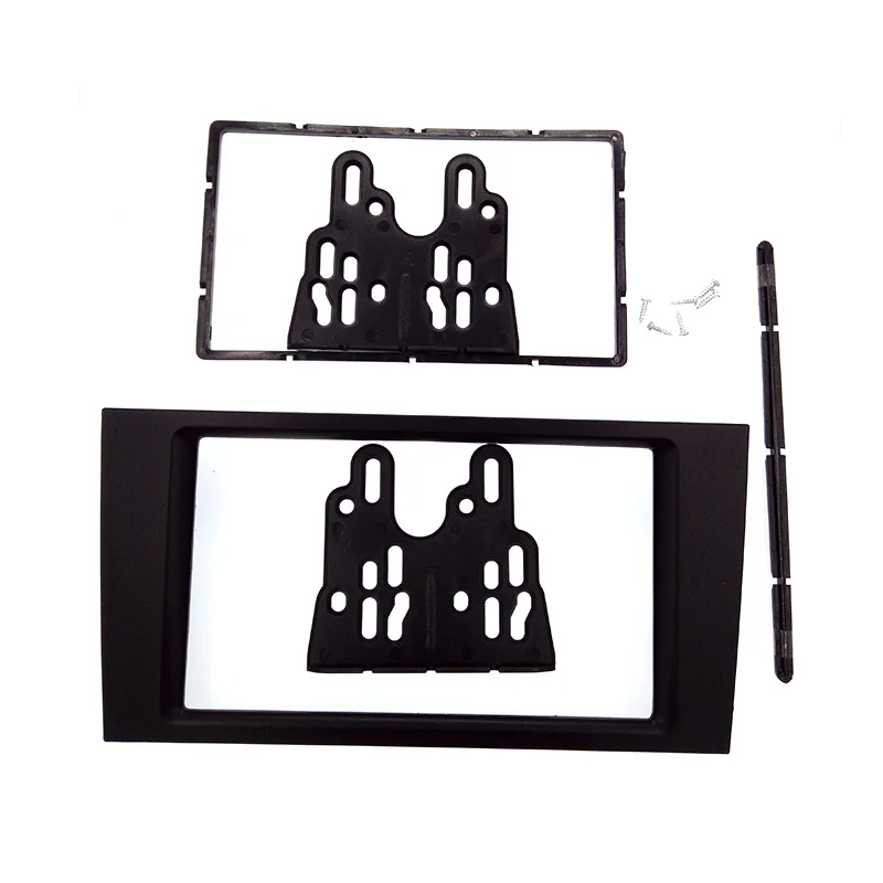 

Good DOUBLE DIN Car Radio Fascia for Audi A6 2002-2006 Stereo Fascia Frame Panel Dash Mount Kit Adapter Trim Bezel Fascia