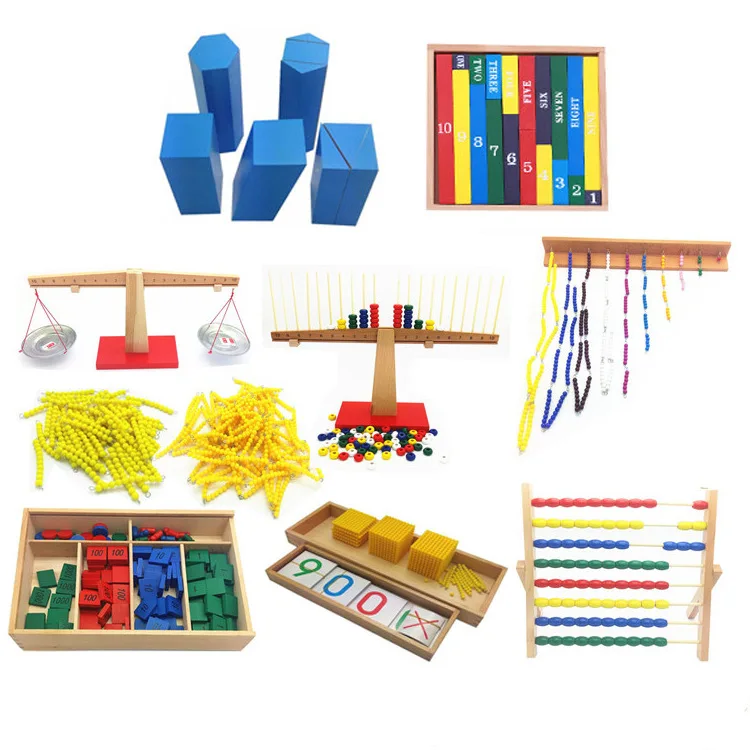 

Montessori Early Education Mathematics Teaching Aids Said Disk Group Arithmetic Balance Stamp Game Yellow Beaded Bracelet Kinder