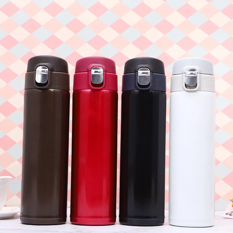 500ml Fashion Vacuum Cup Stainless Steel Vacuum Flask Travel Bottle Thermos Coffee Mug for Home Office Using