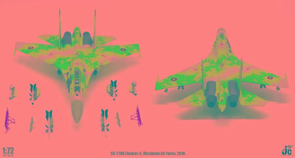 JC Крылья SU27UB su27fighter самолет Kinwood Air Force 1/72 литая модель самолета