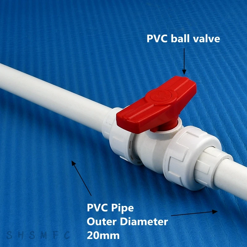 PVC Pipe Fittings Plastic Tube Outer Diameter 20-63mm White PVC Pipe Length 50cm for Agriculture Garden Irrigation Aquarium Fish Tank Water Tube Plumbing Fitting