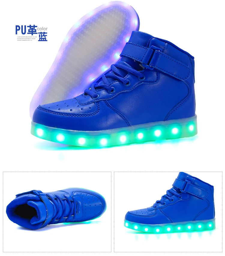 Sapatas das Crianças com Luz Tamanho Carregador Cesta Led up Casual Crianças Meninos Meninas Iluminado Krasovki Luminosa Sneaker 25-46 Usb 11 Crianças Com Luz Led Up Casual Crianças