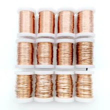 0.1mm 0.16mm 0.25mm 0.4mm 0.8mm 1.3mm copper wire Magnet Wire Enameled Copper Winding wire Weight 100g