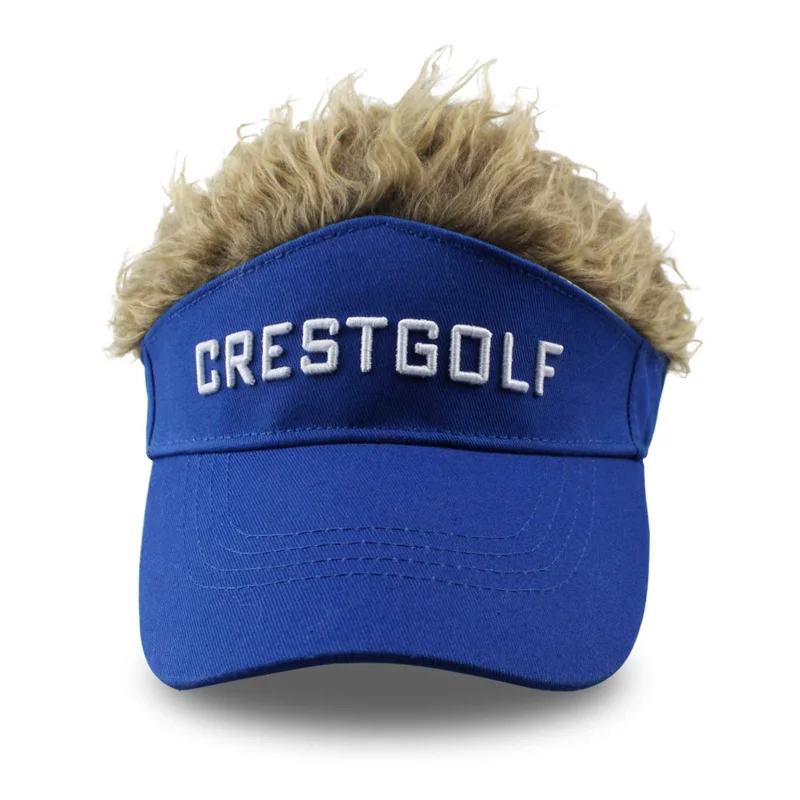 Golf Caps Adjustable Fake Hair Golf Cap Men Hat Wig/ Hair Golf Baseball Caps