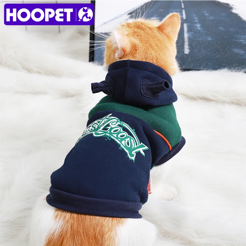 HOOPET/Одежда для кошек куртки куртка с капюшоном костюм домашних животных теплая