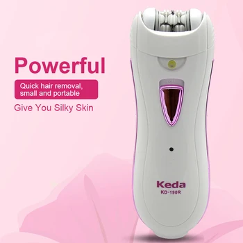 

KD-190R Mini Rechargeable Washable Electric Hair Remover Epilator Travel Essentials For Lady