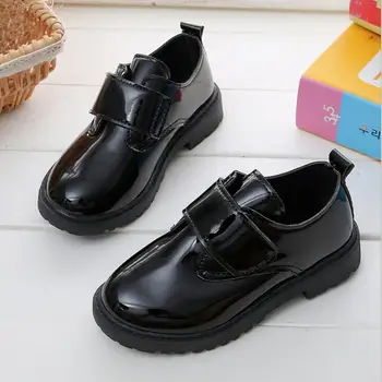 

Brand Soft Kids Shoes Leather Shoes Girls Children Kids Baby Boys British Style Student Perform Casual Sneakers