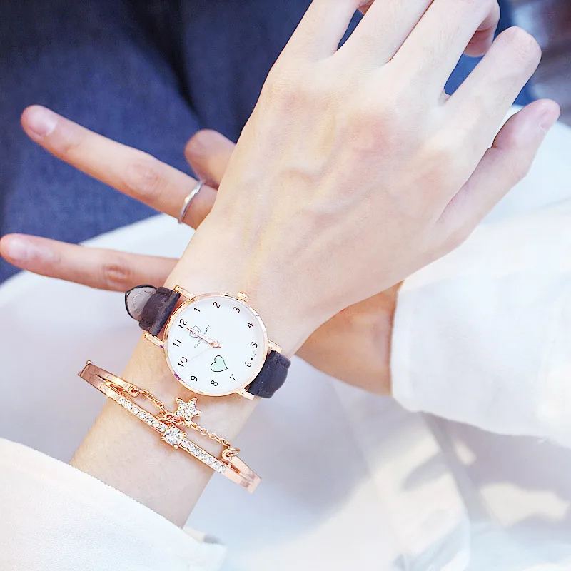 Маленький циферблат простые женские кварцевые часы модные наручные минимализм