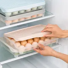 OTHERHOUSE 24 Сетка Коробка для яиц органайзер для яиц пластиковый органайзер для холодильника контейнер для яиц с крышкой кухонные аксессуары