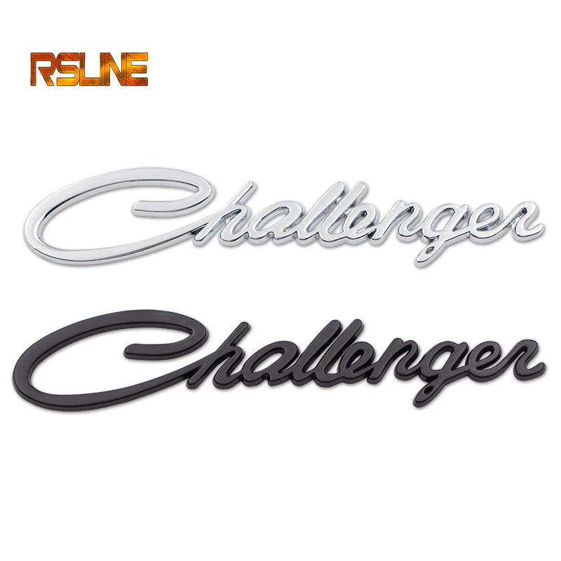 Автомобильная 3D металлическая эмблема значок наклейка для Dodge Challenger Модель автомобиль задний багажник надпись-логотип хромированные значки-наклейки аксессуары