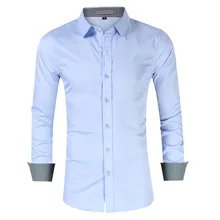 Осенняя мужская клетчатая рубашка с отворотом, черный светильник, синяя мужская рубашка с длинным рукавом, мужская рубашка, обычная версия, роскошная мужская рубашка с длинным рукавом