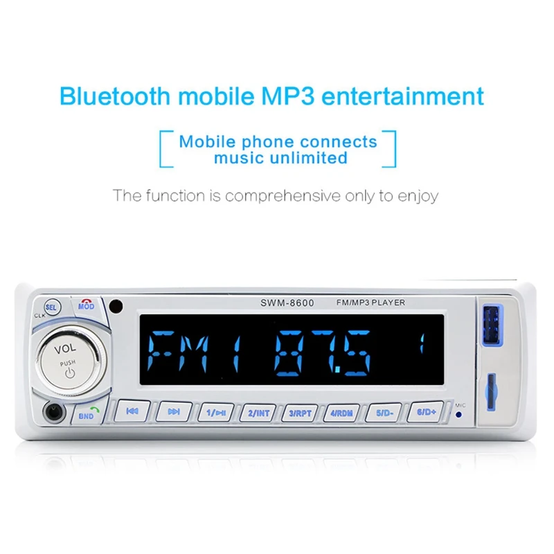 Автомобильный радиоприемник 1 Din In-Dash Fm-радио/Bluetooth/Usb/Mp3 мультимедийный плеер Дистанционное Управление 12V 4-канальный Выход авто радио