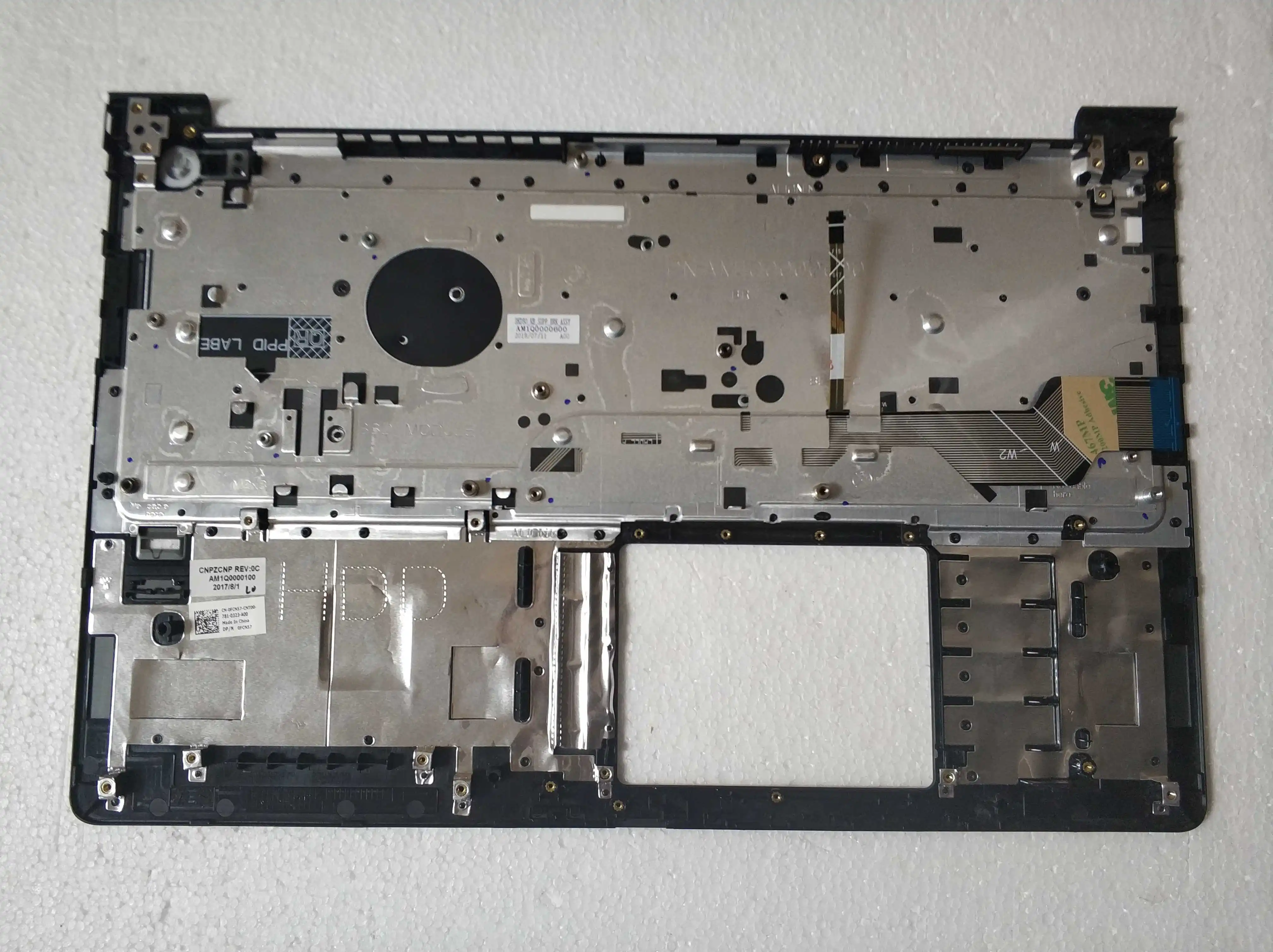 Tampa do Teclado Portátil para Dell Vostro 15 5000 5568 V5568 P62f Estojo de Palma Shell Inferior 0jd9fg - Imagem 3