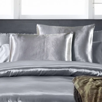 

Satin pillow cover Simple elegant pillow case sleep pillowcases bedding set for home hotel 2pcs/set pillowcase