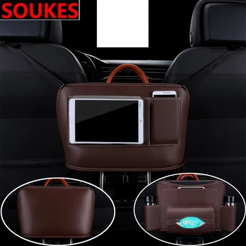 

Leather Car Seat Armrest Storage Bag Box For Seat Leon Lbiza Skoda Octavia a5 A7 2 Rapid Kodiaq Hyundai Accent Solaris
