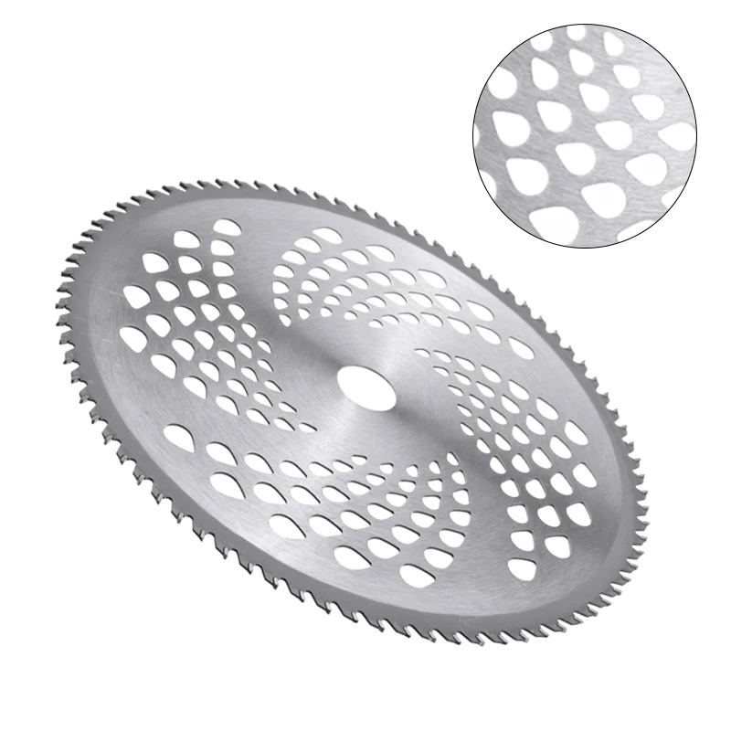 

80 Teeth Lawn Mower Trimmer Blade 10'' Circular Brush Cutter Saw Blade Wheel Discs Garden Tools Accessories for Wood Cutting