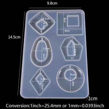 

Resin resin necklace pendant various earring mold silicone uv resin DIY clay epoxy resin jewelry pendant mold