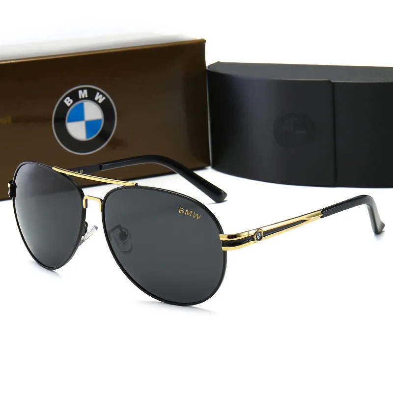 

2019 New Style Men Metal Polarized Sunglasses Cross Border for Hot Selling Car Brand Glasses Big Box Aviator Sunglasses