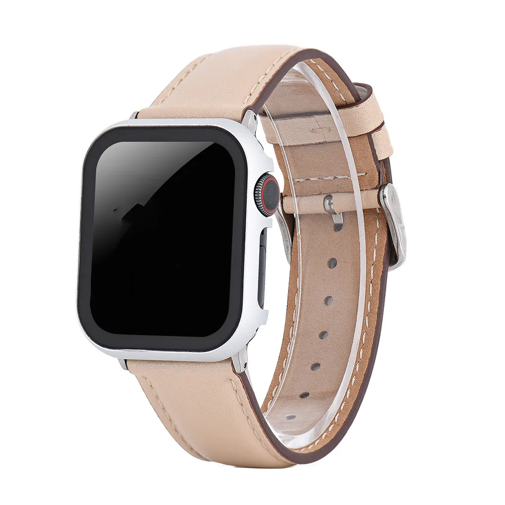 Чехол для iWatch 5 серии 40 мм, металлический каркас, ультра тонкий защитный чехол, сменная защитная пленка, корпус из розового золота 19Ot