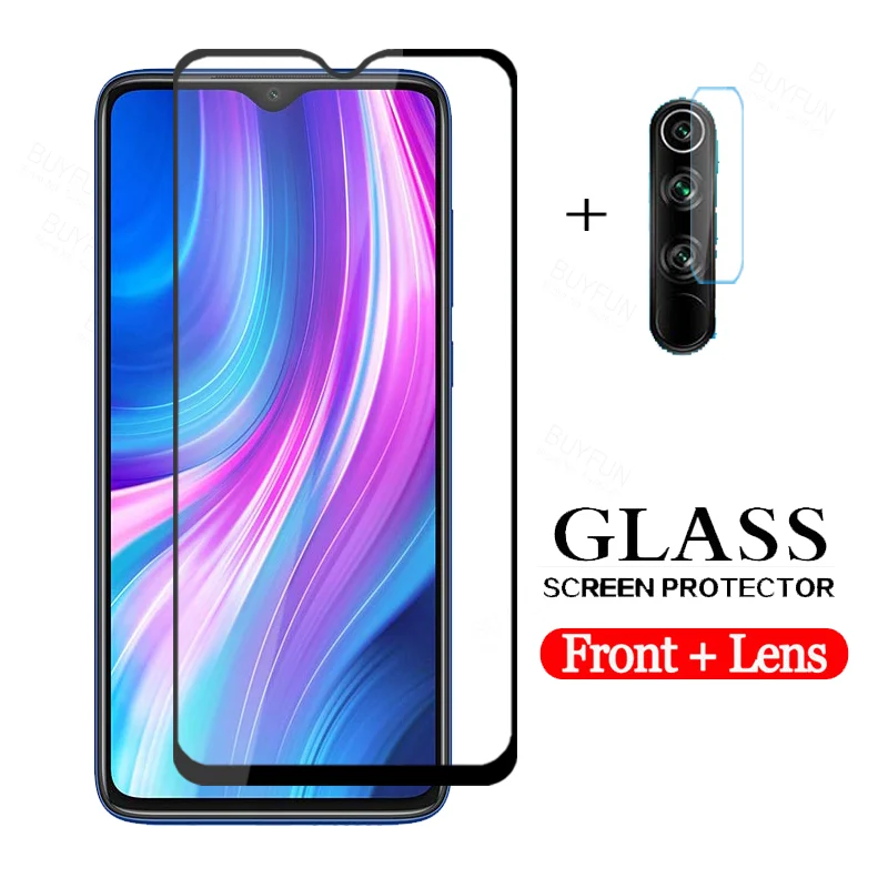 Защитная пленка для экрана объектива камеры Xiaomi Redmi Note 8 7 Pro 8T 8A 7A 7S полное покрытие
