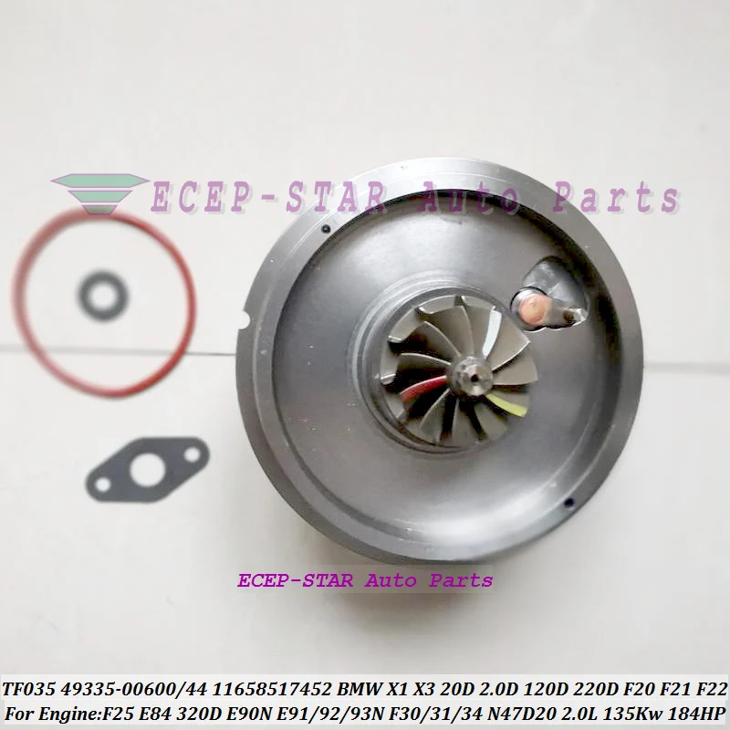 Turbo Cartridge CHRA TF035 49335-00600 49335-00644 11658517452 core For BMW X1 X3 20D 2.0D F25 E84 135Kw 184HP N47D20 2 (3)