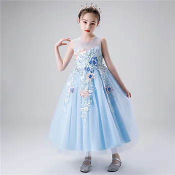 

Flower Girl Dresses Elegant Ball Gown Lace Pageant Girls First Communion Gowns Birthday Party Girl Prom Dresses