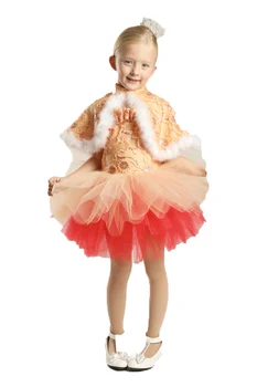 

Dancewear Ballet Tutu Dress For Kids Children Women Professional Dance Orange Costumes Justaucorps De Danse Pour Les Femmes