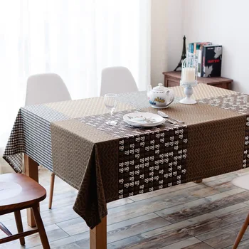 

European Style Linen Tablecloth Coffee Tablecloth Waterproof and Wear-resistant Rectangular Table Cover Living Room Table Cloth